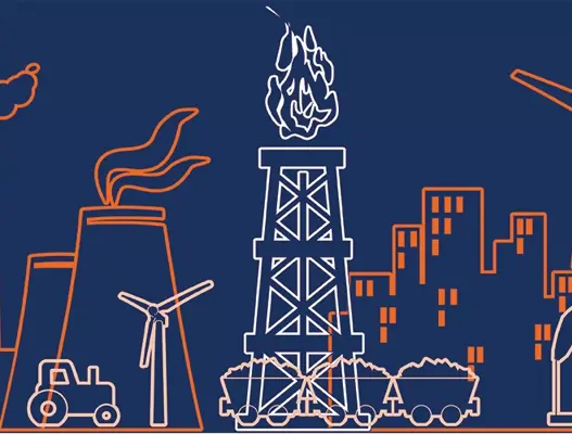 sketch showing industries including wind power